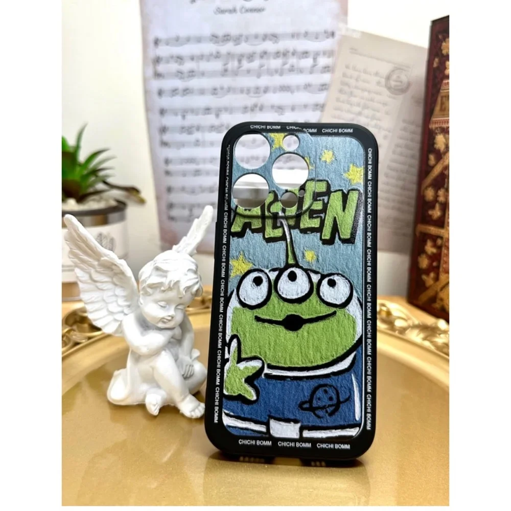 Clearance .3 items .iphone14 /14plus/14pro/14promax alien cartoon Case